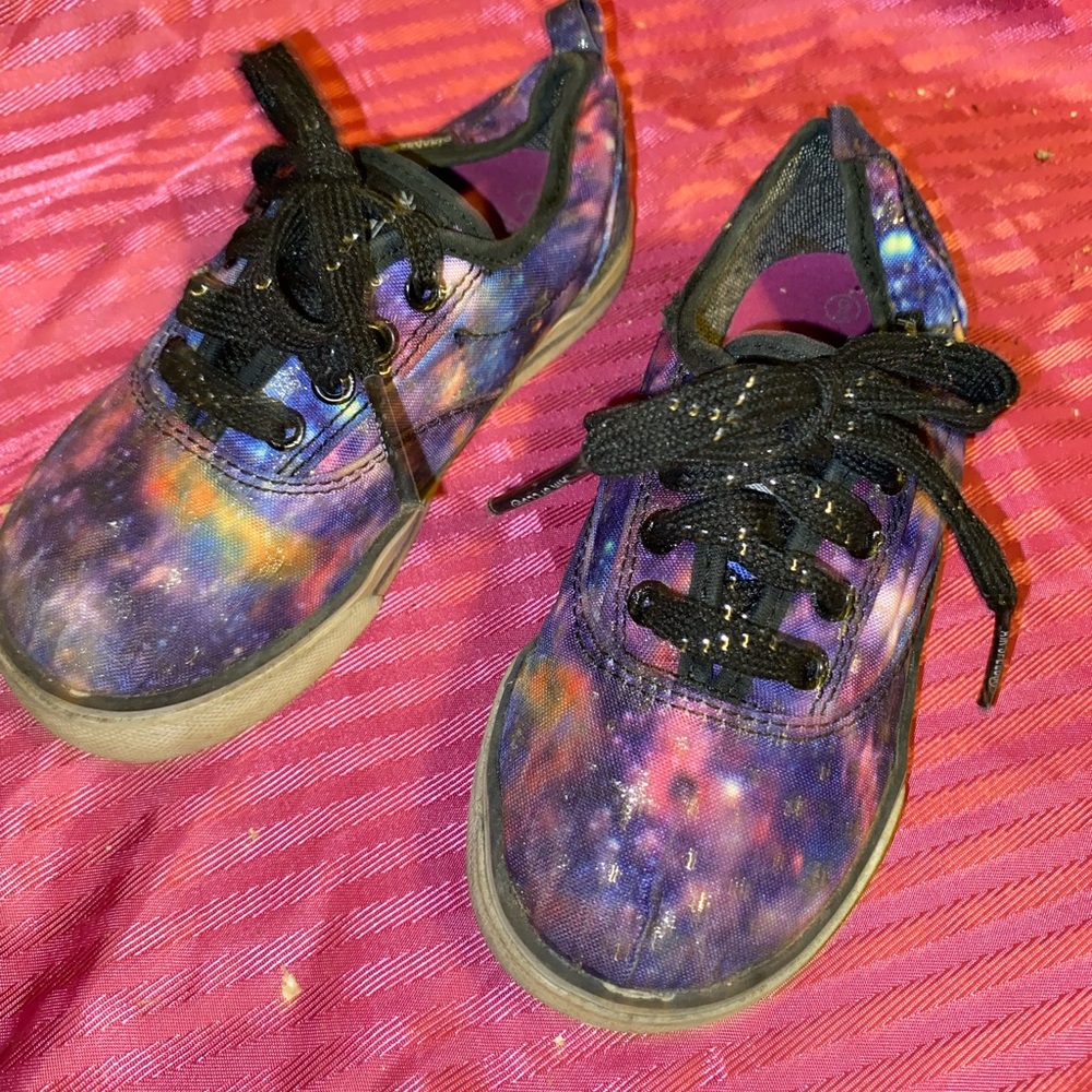 Galaxy Print Kids Sneakers size 9